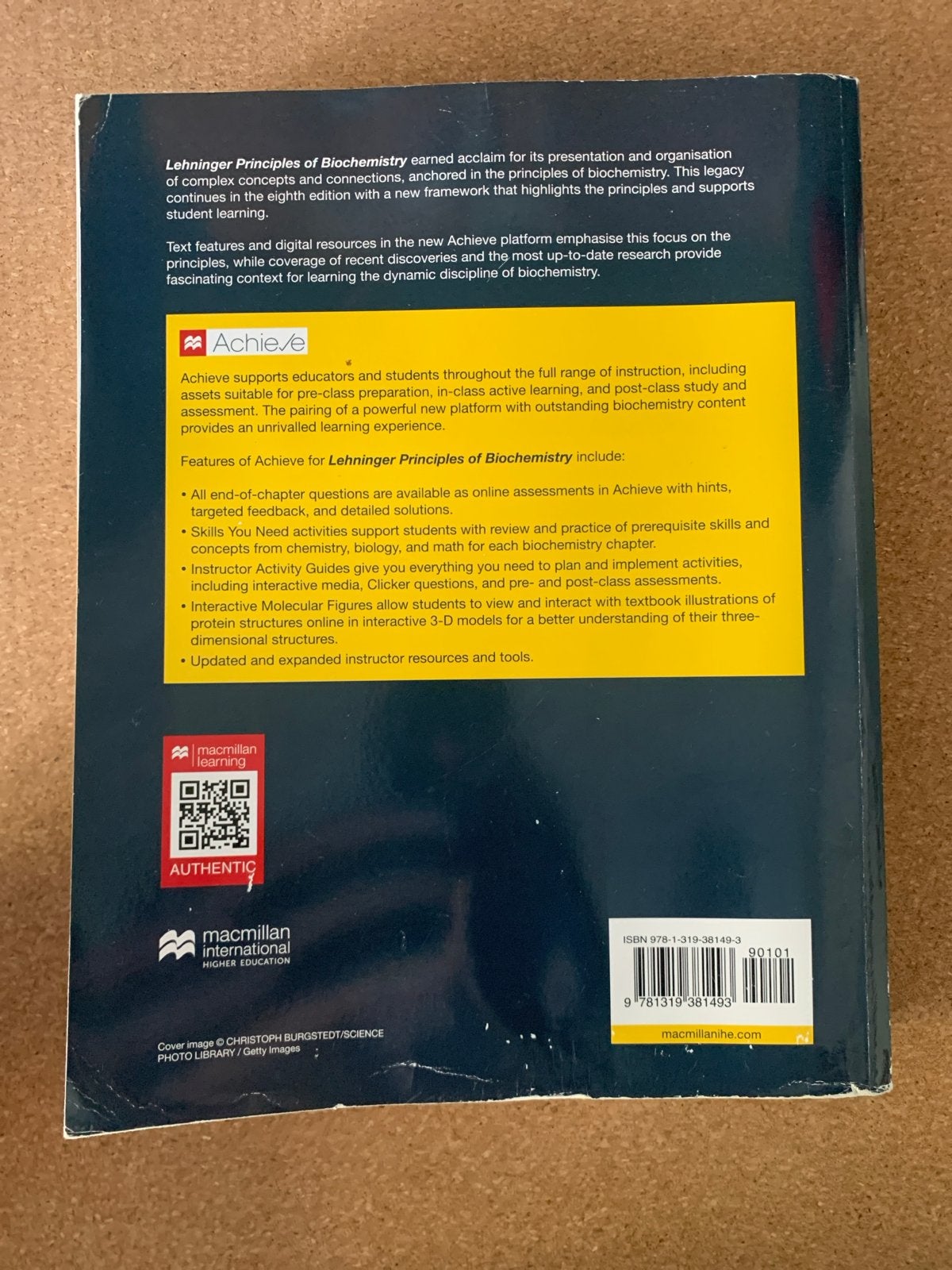 Lehninger Principles of Biochemistry 8e, Boeken, Ophalen of Verzenden, Beta, Zo goed als nieuw, WO