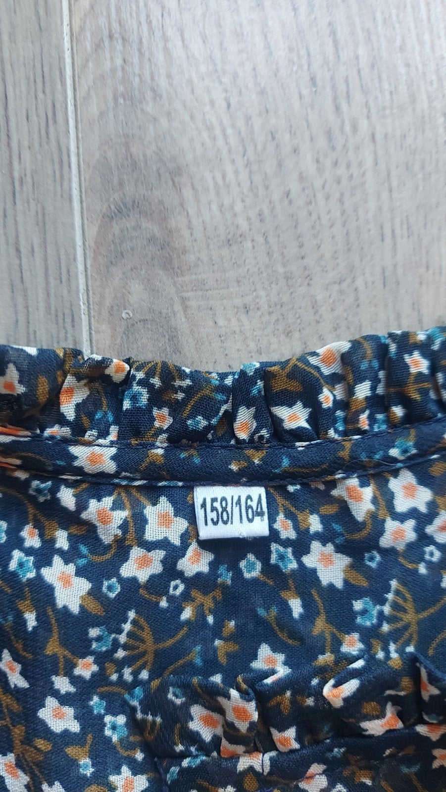 Leuke set: bloemenblouse en flared broek maat 158/164, Gebruikt, Meisje, Ophalen of Verzenden, Setje