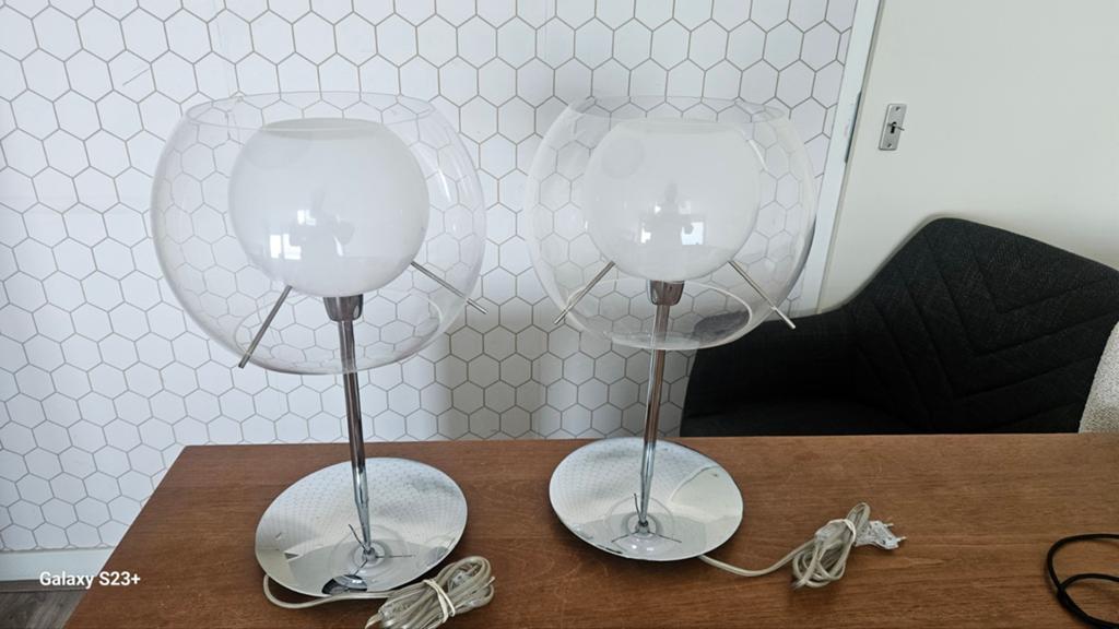 Rosseti Light Bolla tafellamp/bureaulamp, gemaakt in Italië,, Modern, Eigentijds, Ophalen of Verzenden, Zo goed als nieuw, Glas