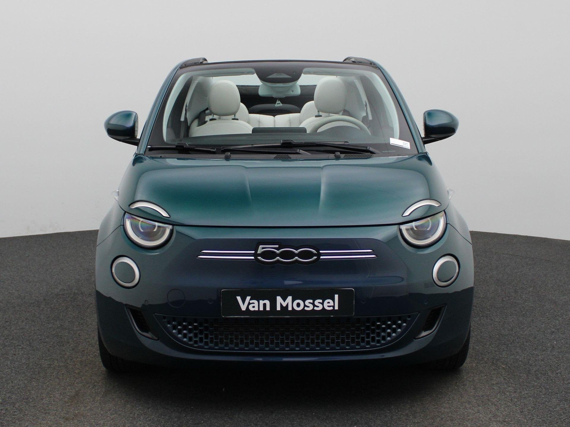 Fiat 500e 42 kWh La Prima by Bocelli | ACHTERUITRIJCAMERA |, Auto's, Fiat, 12 maanden, Stof, Gebruikt, 118 pk