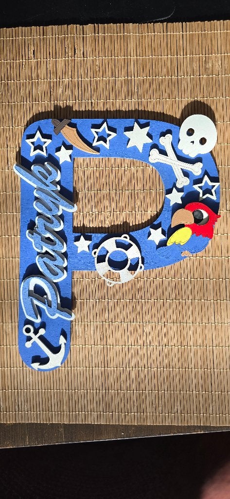 Gepersonaliseerde houten letters, Ophalen of Verzenden, Nieuw, Overige typen