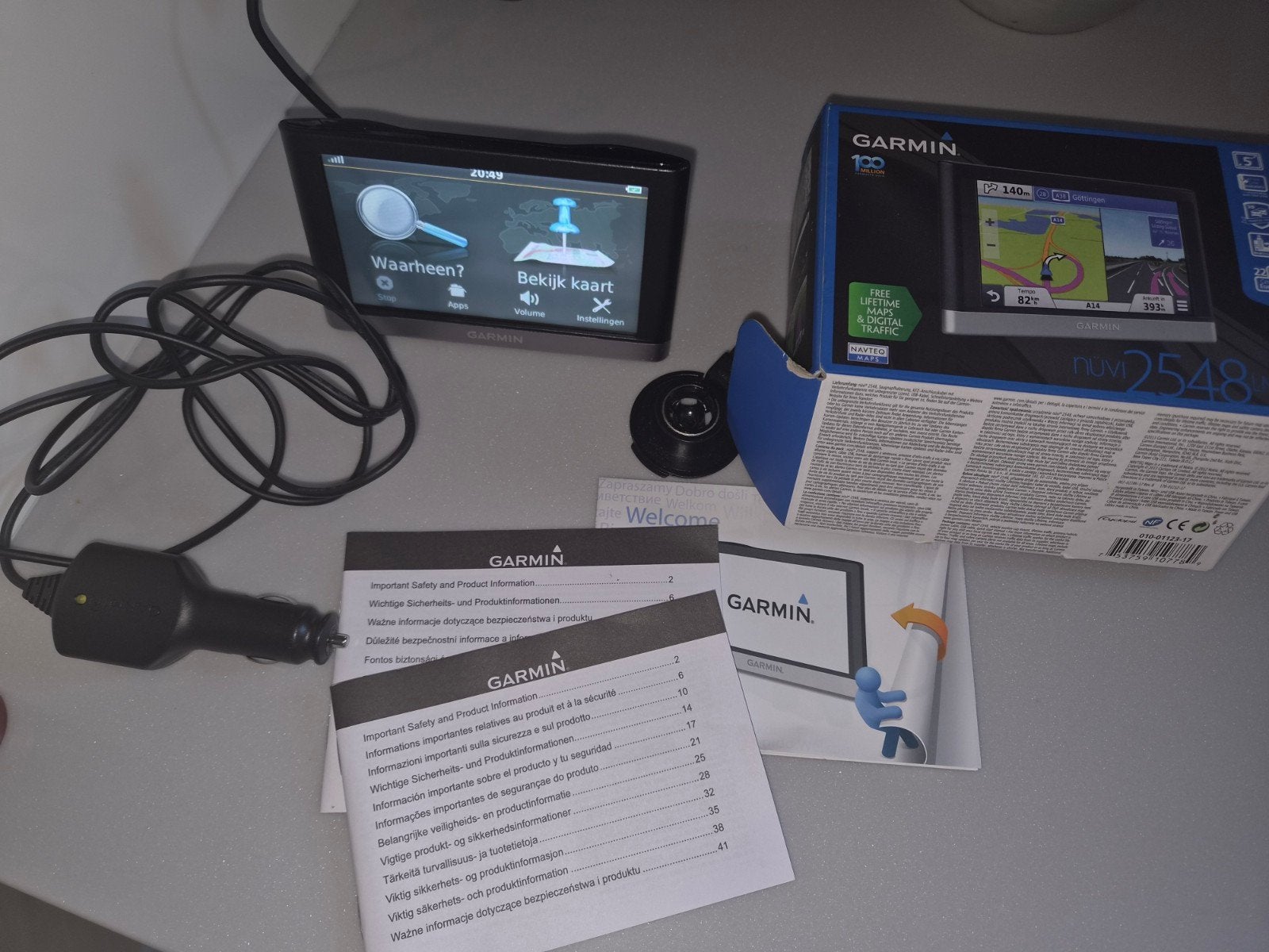 Garmin Nuvi 2548 LMT-D Navigatiesysteem met Lifetime Maps, Ophalen of Verzenden, Zo goed als nieuw