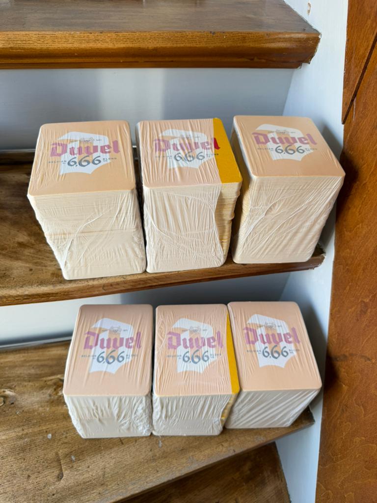 6x Set biervilten Duvel 6.66 blond bier, Verzamelen, Ophalen of Verzenden, Nieuw, Viltje(s), Duvel