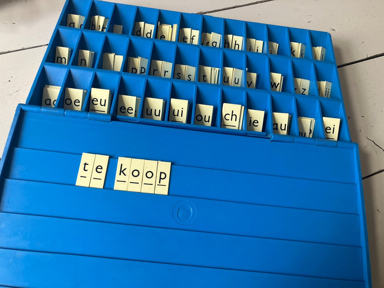 Letterbak met losse letters, Ophalen, Gebruikt