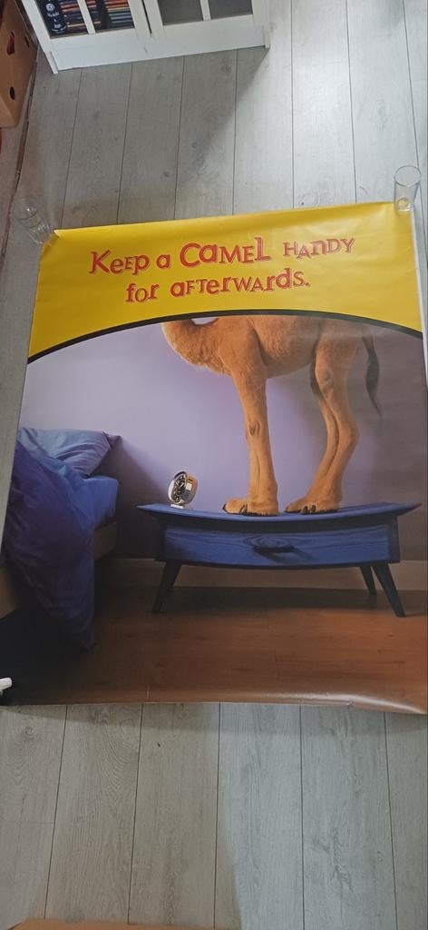 Vintage 90's mega bushok Camel poster ( rook ) roken, Ophalen, Sigarenbandjes
