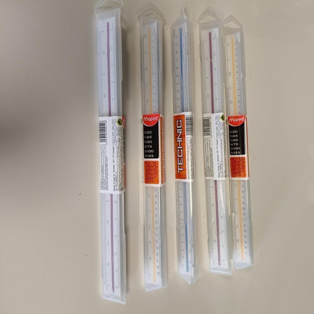 Maped 11 driekantige schaal liniaal set van 5, Ophalen of Verzenden, Nieuw