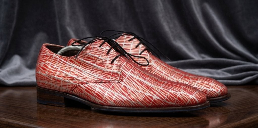 Floris van Bommel rode lakschoenen voor heren - Mt 42 (8), Kleding | Heren, Overige kleuren, Verzenden, Floris van Bommel, Zo goed als nieuw