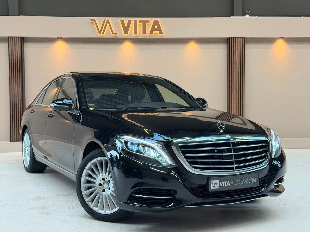 Mercedes-Benz S-Klasse 500 Prestige Plus |dynamische zijsteu, Auto's, Gebruikt, Zwart, Bedrijf, Vierwielaandrijving
