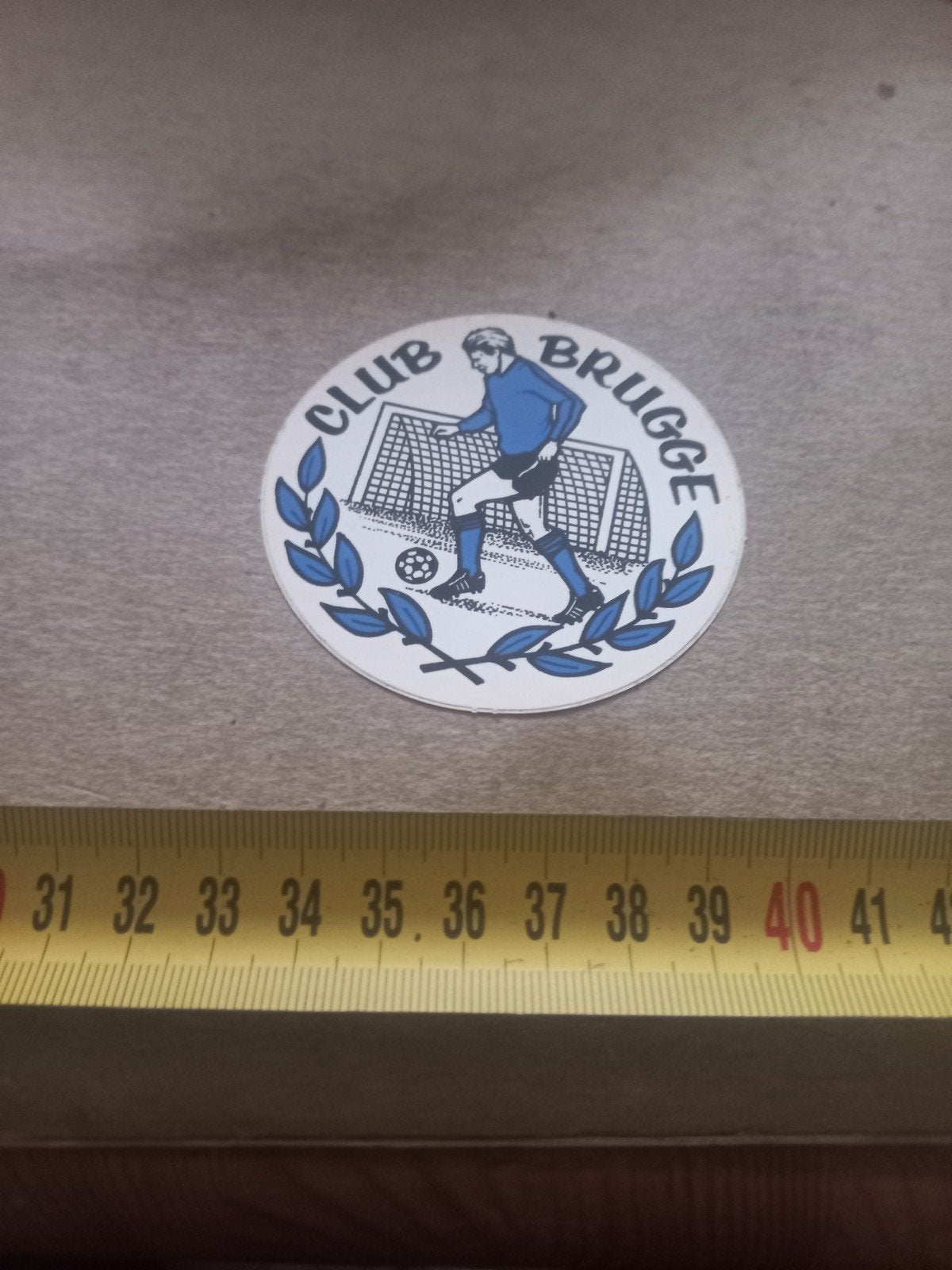Vintage Club Brugge Sticker - Voetbal Memorabilia, Ophalen of Verzenden, Gebruikt