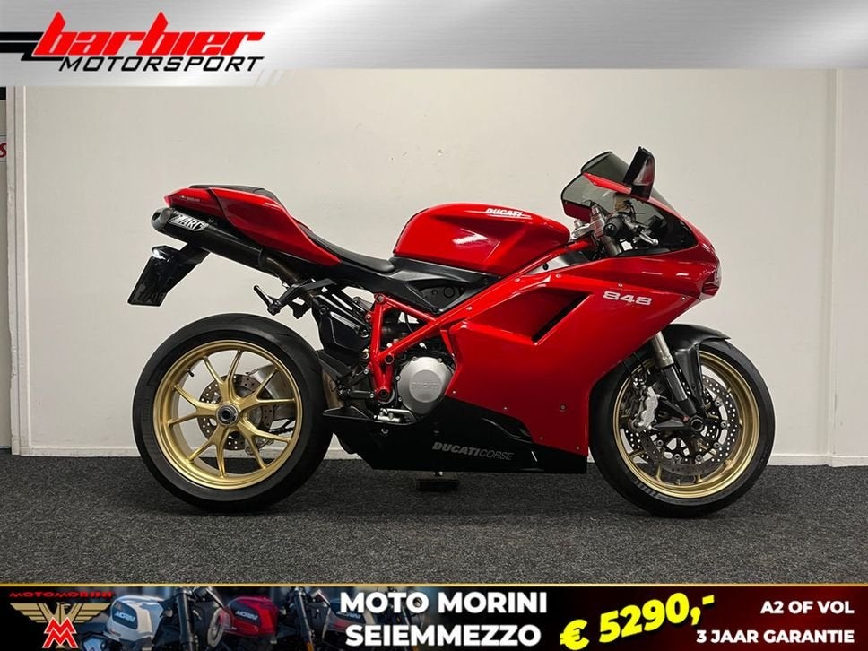 Ducati 848 (bj 2008), DUCATI, 2 cilinders, 849 cc, Motorrijbewijs A