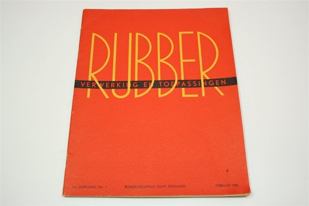 Rubber — Verwerking & Toepassingen 1955 — Industrie Zeldzaam, Ophalen of Verzenden, Gelezen