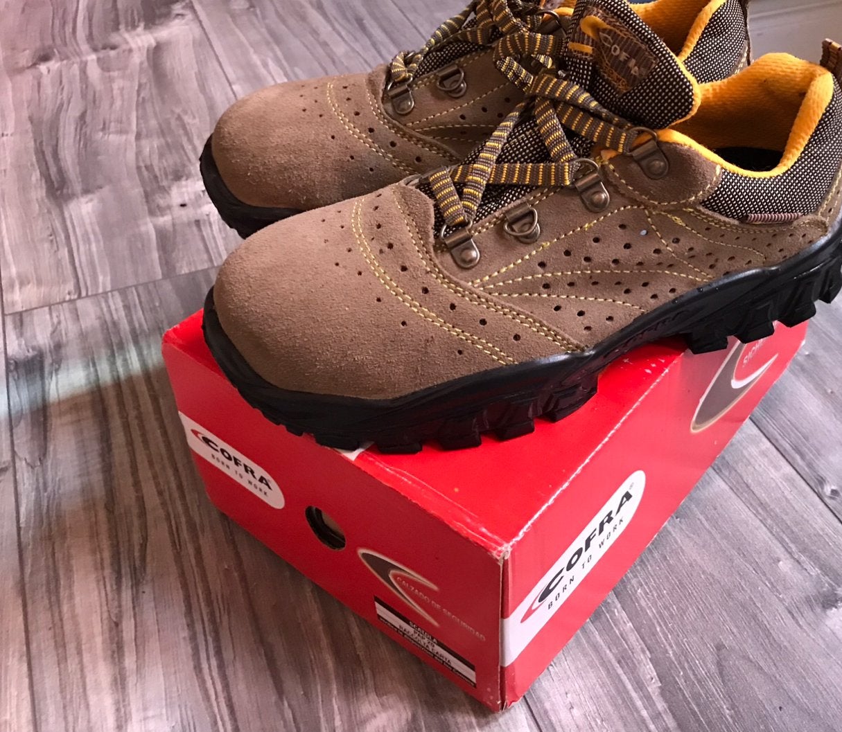 cofra werkschoenen, Ophalen, Bruin, Zo goed als nieuw, Werkschoenen