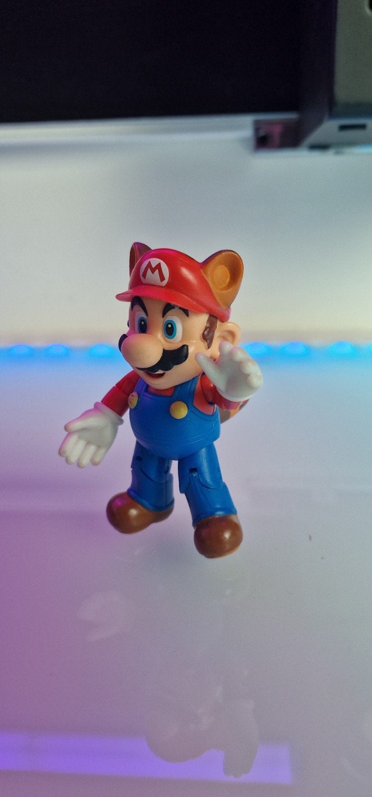 Mario Tanooki Poppetje - Super Mario Bros. Figuur, Ophalen of Verzenden, Zo goed als nieuw