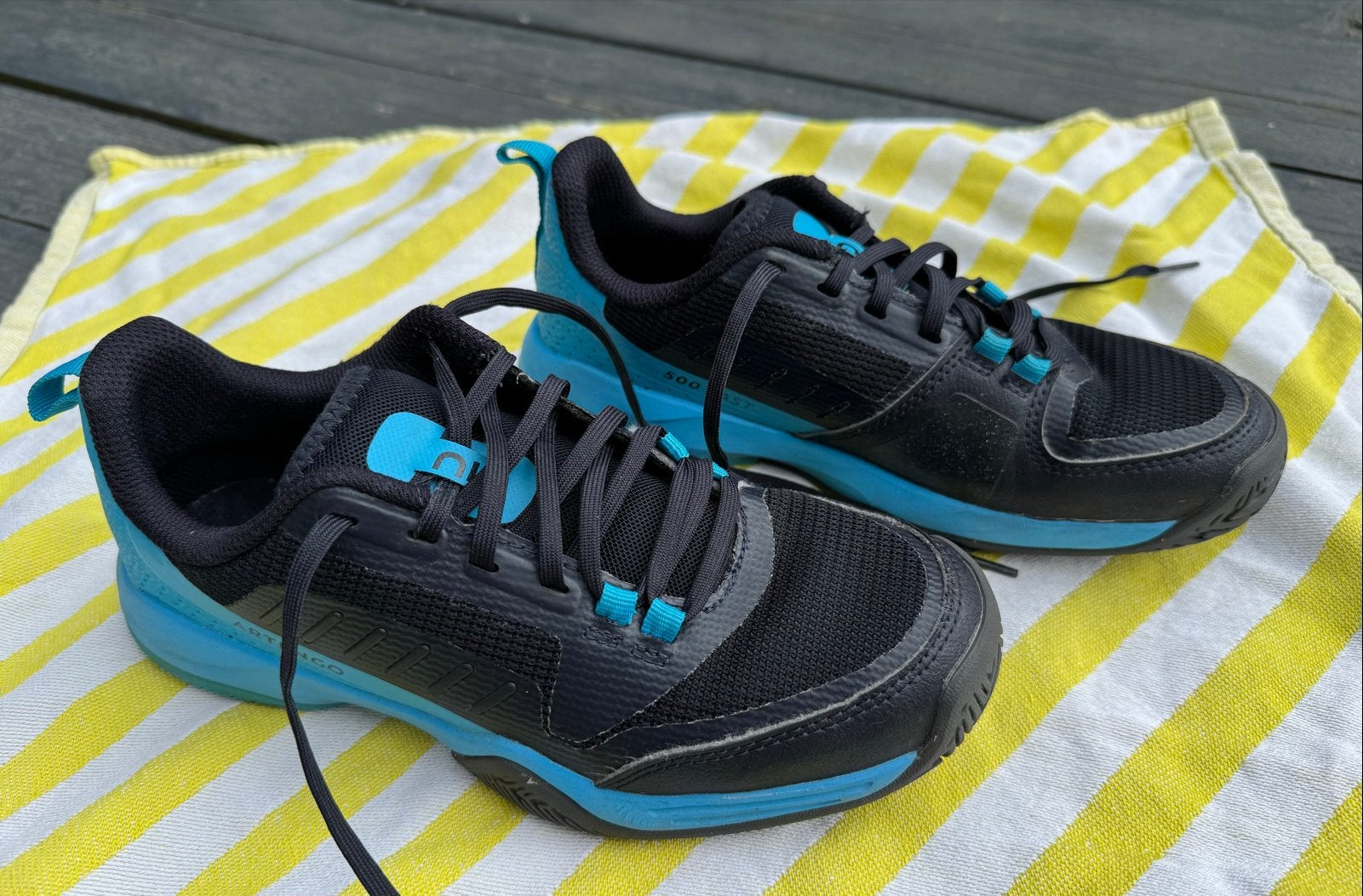 Blauwe Artengo tennisschoenen maat 35, Sportschoenen, Ophalen of Verzenden, Zo goed als nieuw, Jongen