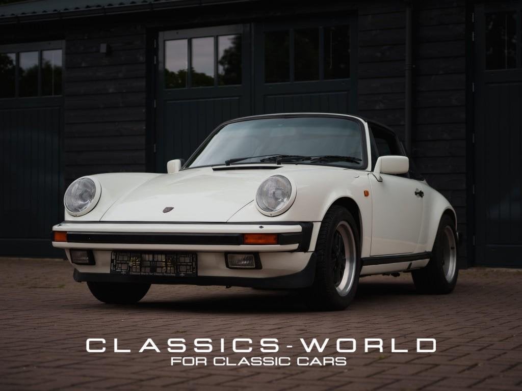 Porsche 911 3.2L - Targa - Grandprixweiss - Just Arrived!, Auto's, Gebruikt, Cabriolet, 4 stoelen, Wit