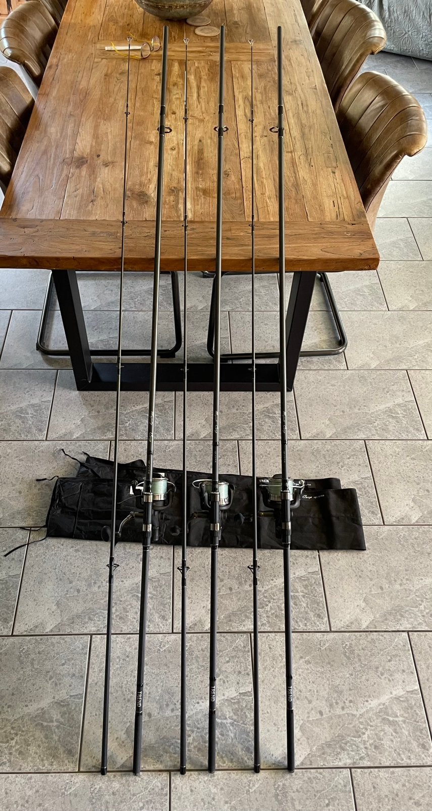Trend majesty carp 12ft , 2 3/4 lbs , spro freeliner 565, Watersport en Boten, Hengelsport | Karpervissen, Ophalen, Gebruikt, Werphengel