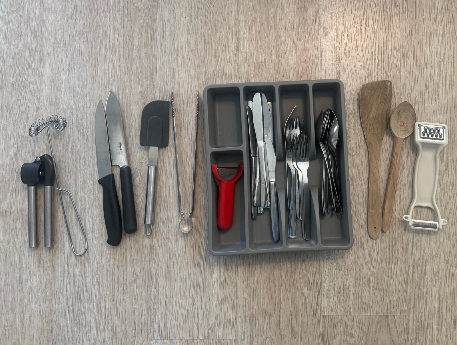 Diverse bestekset en keukengerei, Ophalen, Gebruikt, Bestekset, Rvs of Chroom