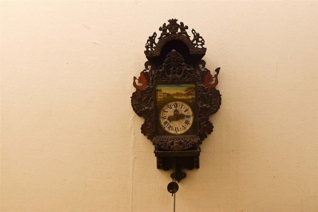 Stoelklok 49168, Ophalen of Verzenden, Gebruikt, Wandklok