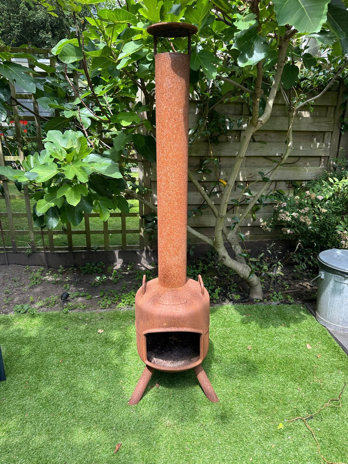 Rustieke buitenkachel / tuinhaard, Tuin en Terras, Ophalen, Gebruikt