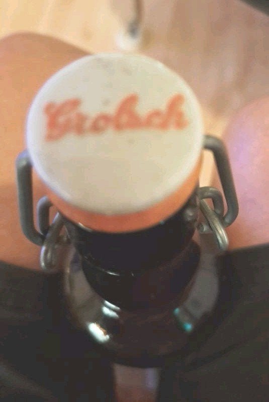 Antieke Grolsch fles., Ophalen of Verzenden