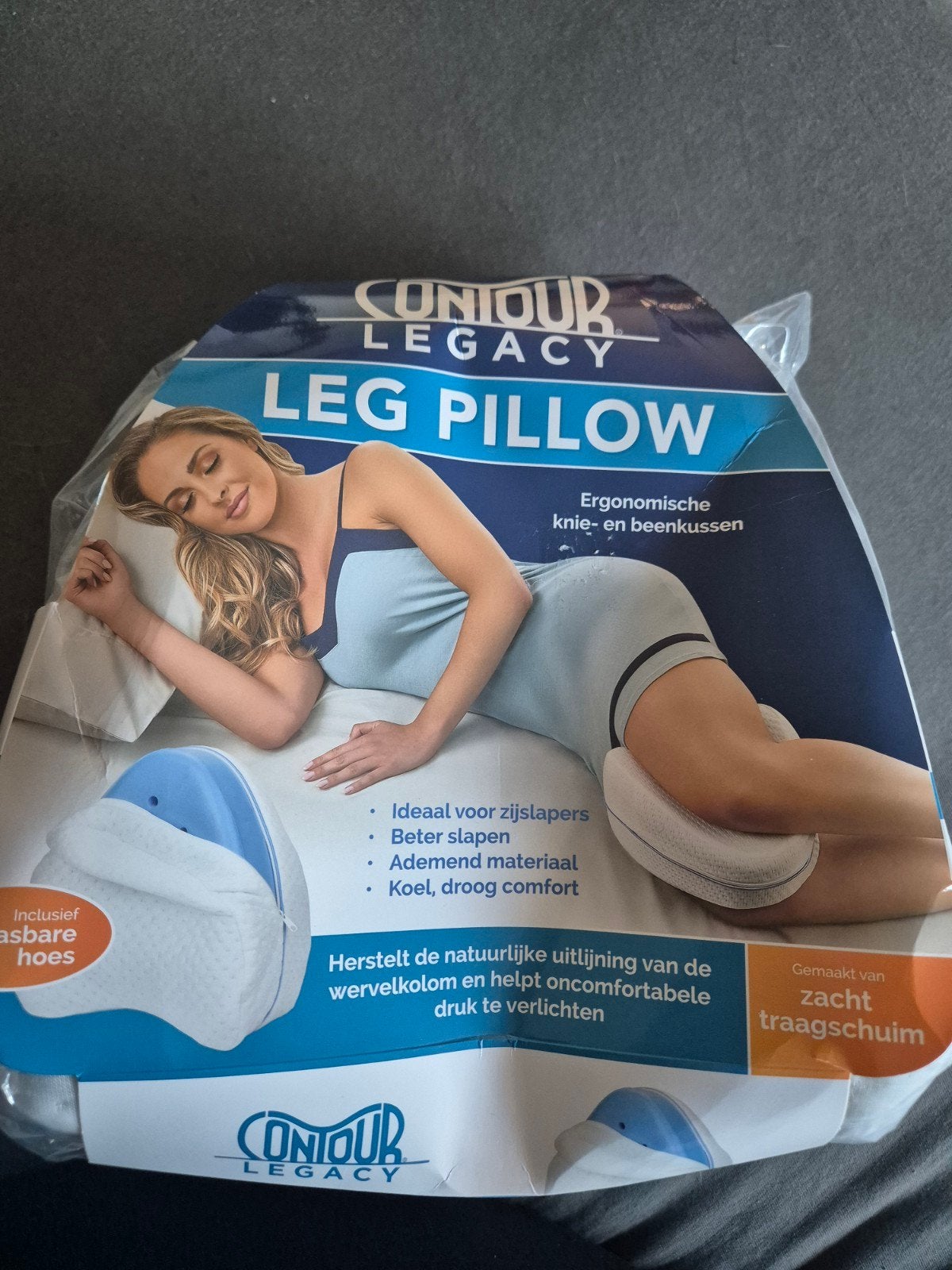 Contour Legacy Ergonomisch Knie- en Been Kussen, Ophalen of Verzenden, Nieuw, Wit, Textiel