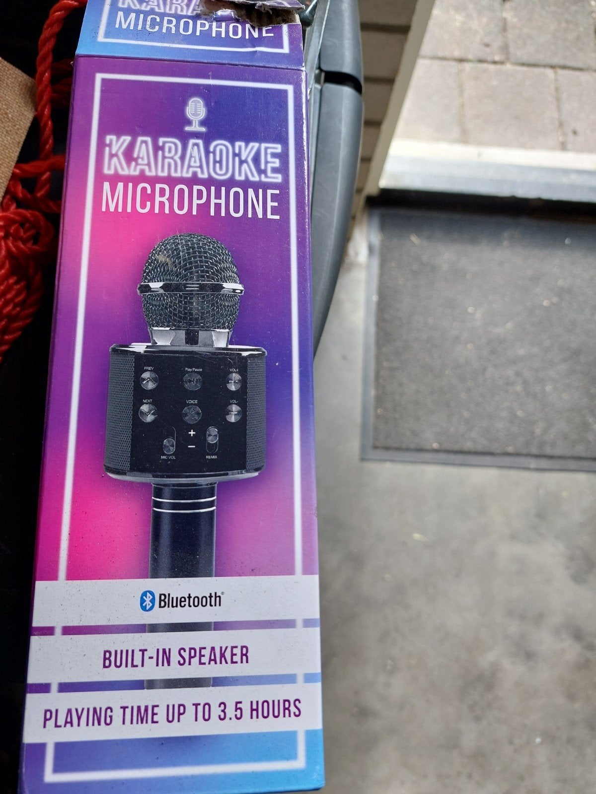 Karaoke Microfoon met Ingebouwde Luidspreker en Bluetooth, Ophalen of Verzenden, Zo goed als nieuw, Complete set