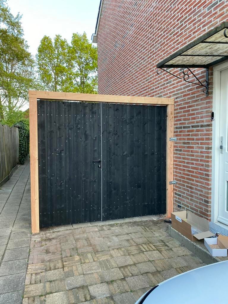 Tuinpoort schuttingpoort schuttingdeur, Ophalen, 1 tot 2 meter, Minder dan 3 meter, Zo goed als nieuw
