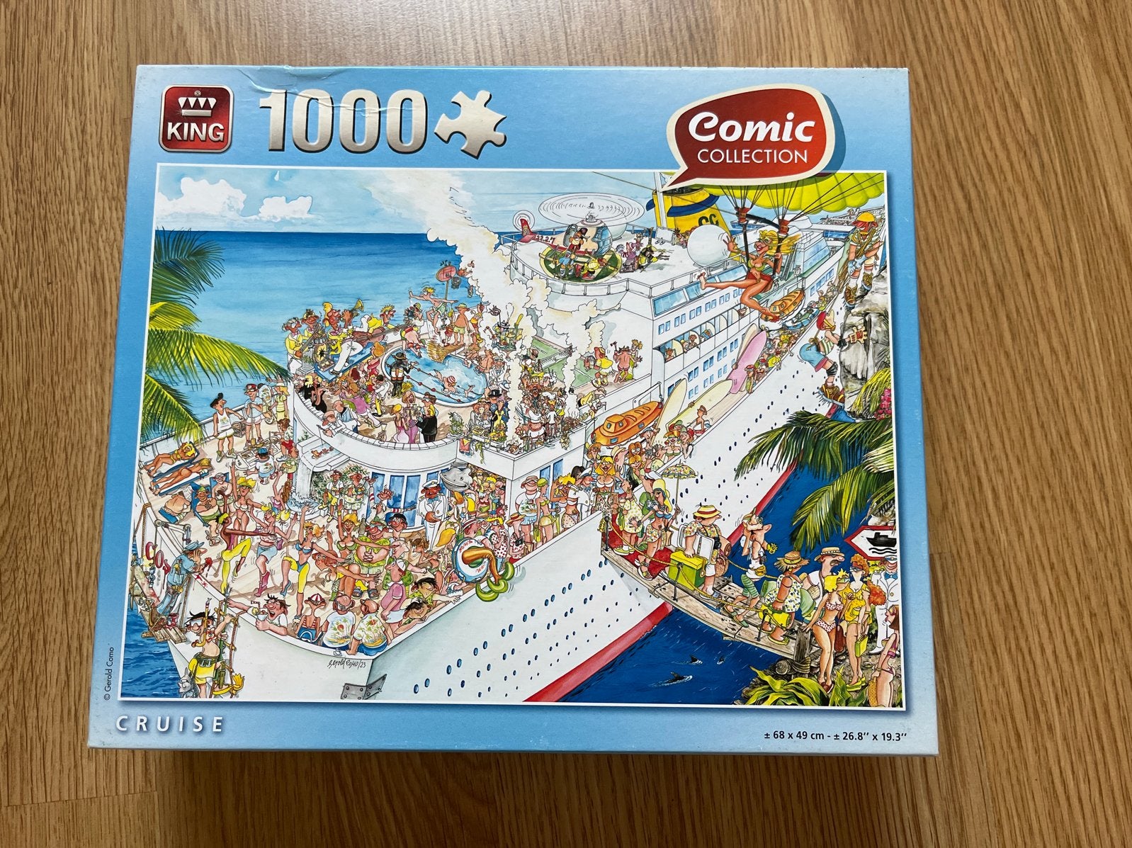 Leuke Puzzel Cruise 1000 stukjes - King Comic Collection, Ophalen of Verzenden, 500 t/m 1500 stukjes, Zo goed als nieuw, Legpuzzel