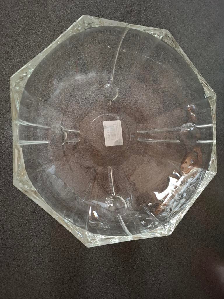 Glazen schaal, Ophalen of Verzenden, Zo goed als nieuw, Rond, Glas