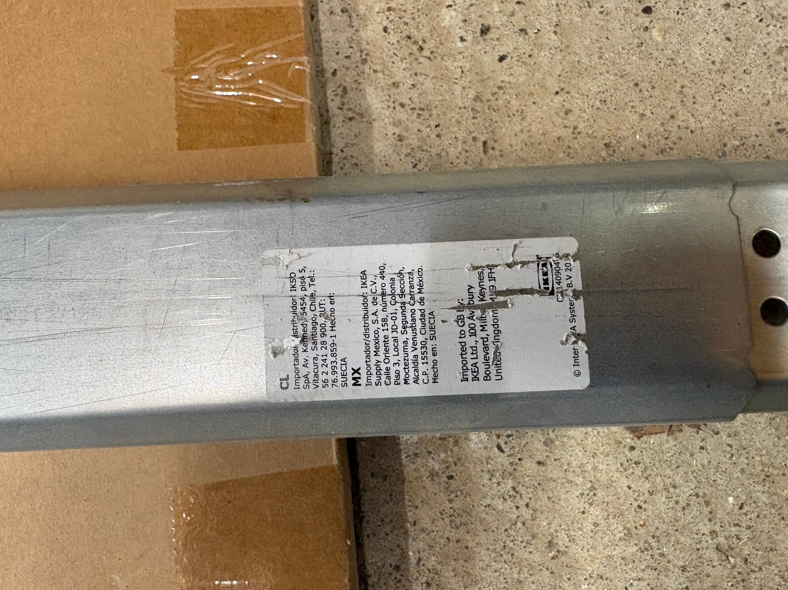 IKEA langsbalk tweepersoonsbed, Ophalen, Tweepersoons, Zo goed als nieuw, Overige maten