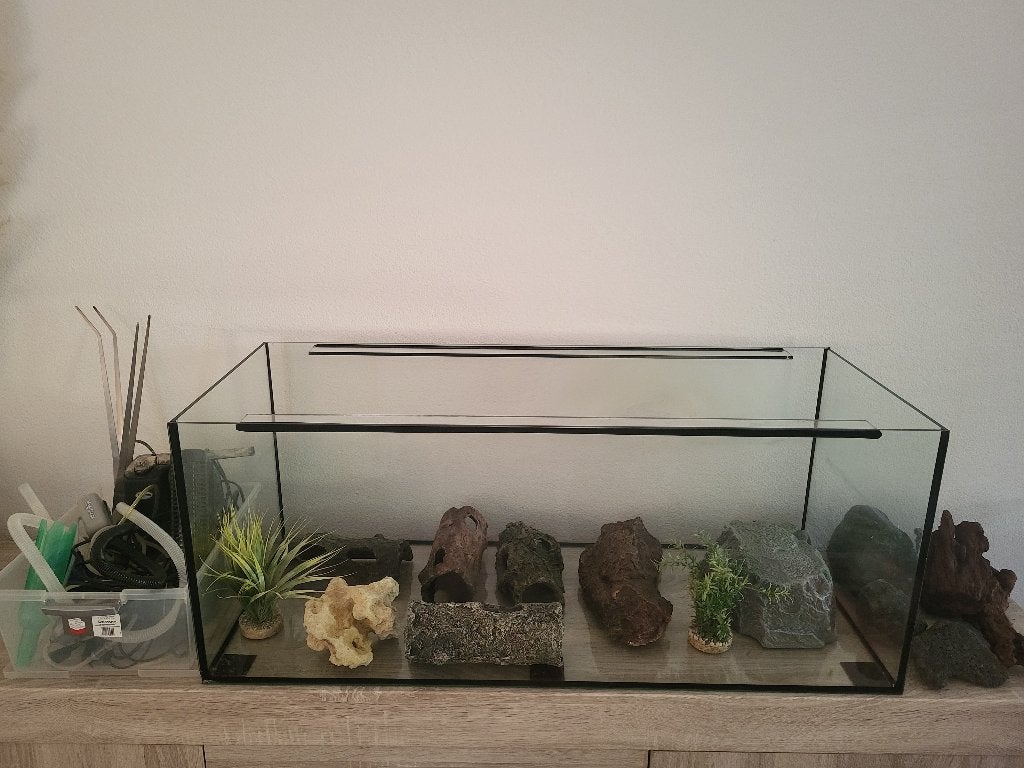 Aquarium met toebehoren, Ophalen, Gebruikt, Overige merken, Leeg aquarium