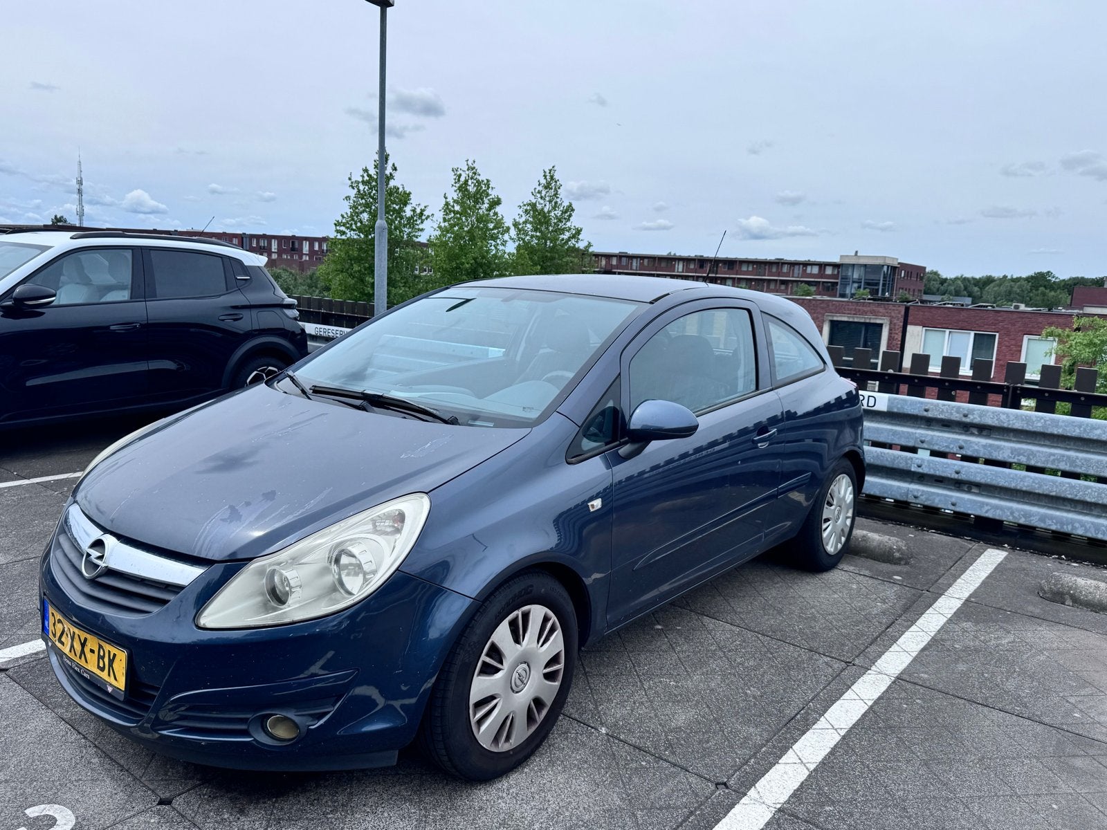 Opel Corsa 2007 Grijs ( Goedkope auto ), Auto's, 1364 cc, Particulier, Zilver of Grijs, Corsa