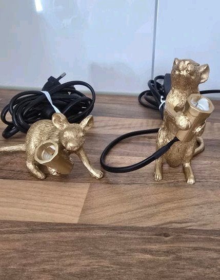 2 muizen lampjes, Verzamelen, Beelden en Beeldjes, Ophalen of Verzenden, Nieuw, Dier