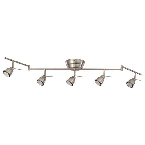 IKEA Barometer plafondlamp met 5 spots, Gebruikt, GU10, Ophalen of Verzenden, Metaal