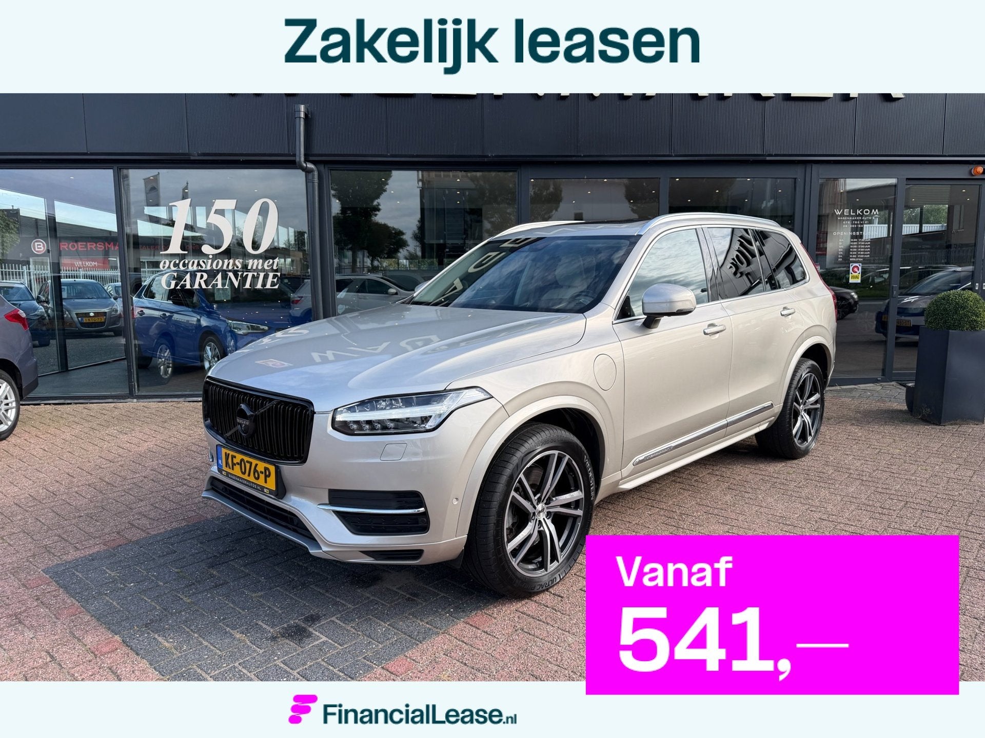 Volvo XC90 2.0 T8 Twin Engine AWD Momentum AUT|Leder|PANO|7P, Gebruikt, 7 stoelen, Bedrijf, Hybride Elektrisch/Benzine