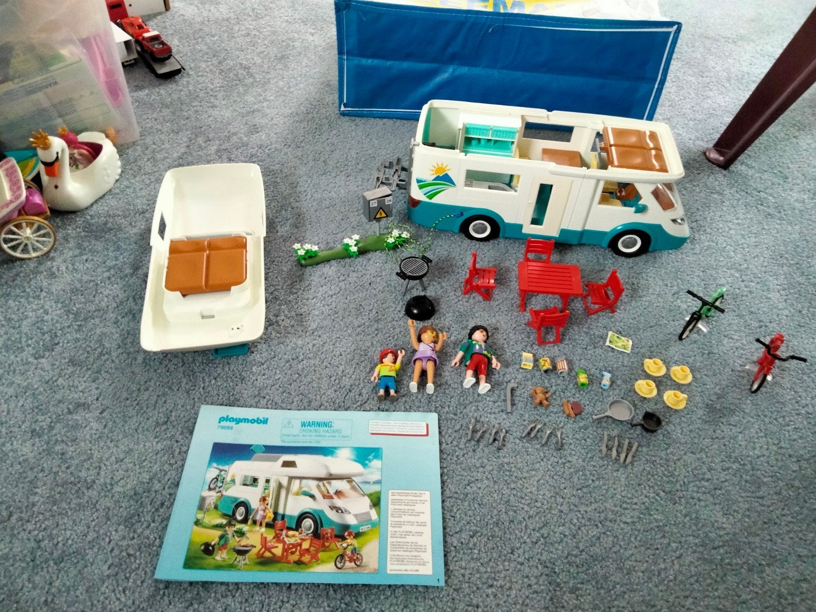 Mooie camper van Playmobil., Kinderen en Baby's, Ophalen of Verzenden, Zo goed als nieuw