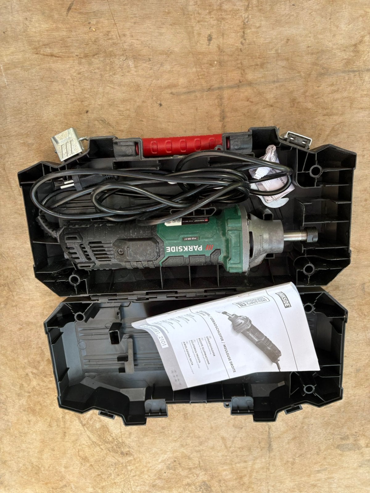 Parkside stiftfrees, Ophalen of Verzenden, Zo goed als nieuw, Minder dan 700 watt, Haakse handslijpmachine