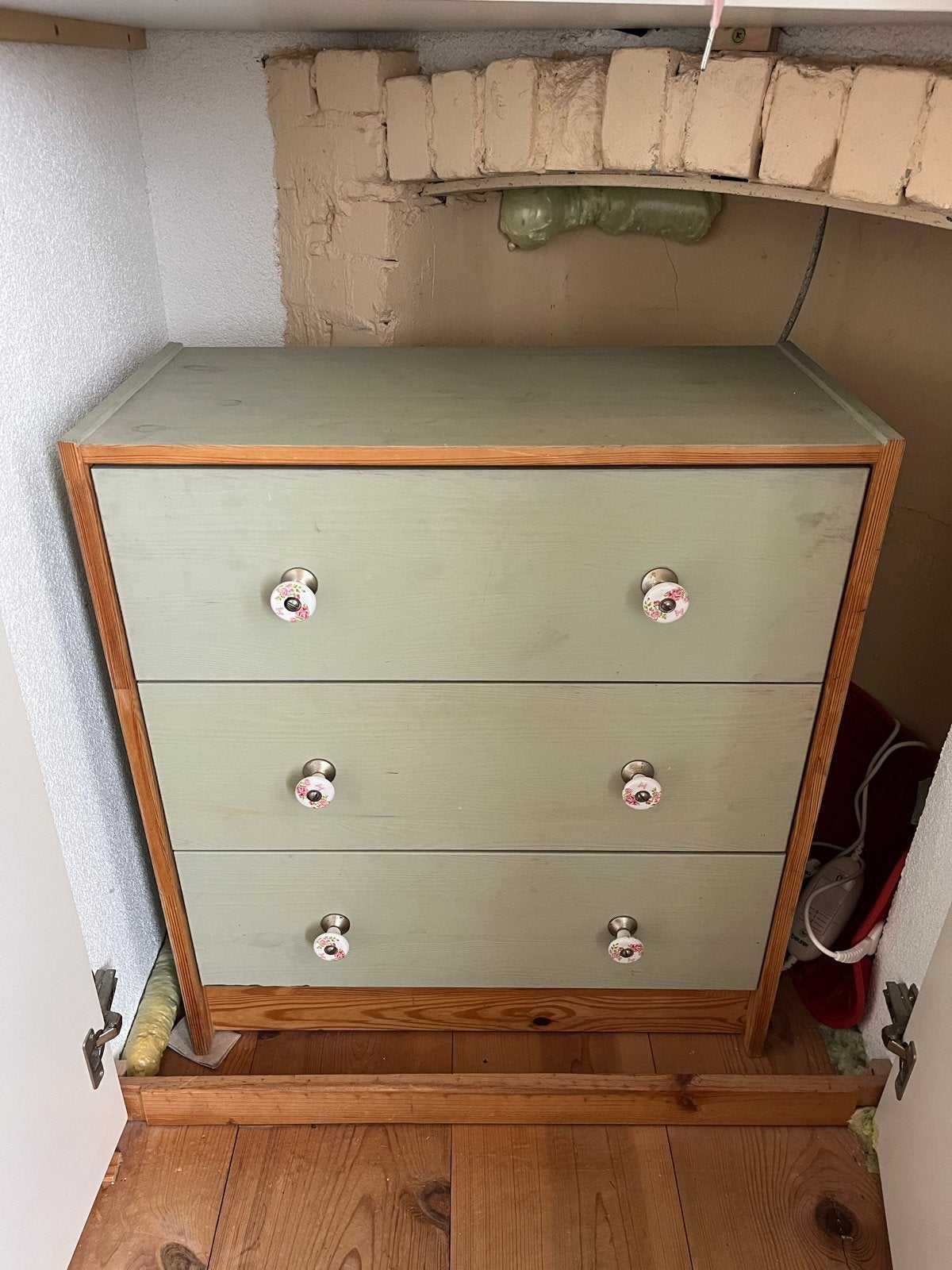 Ladekast met 3 laden - Groen/Hout ikea rast, Huis en Inrichting, Ophalen, Gebruikt, 50 tot 100 cm, 3 of 4 laden