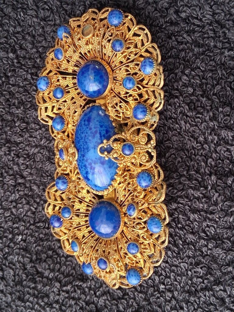 Antieke Broche, Ophalen, Overige materialen, Broche, Met edelsteen