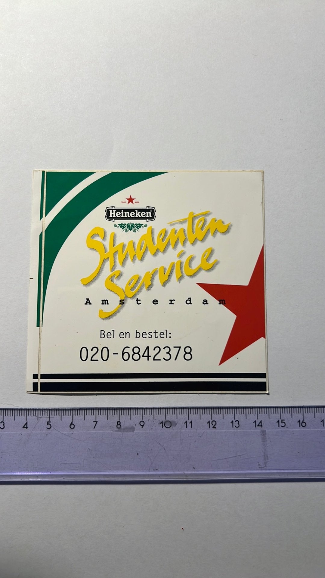 Heineken sticker, Verzamelen, Stickers, Ophalen of Verzenden, Zo goed als nieuw, Bedrijf of Vereniging