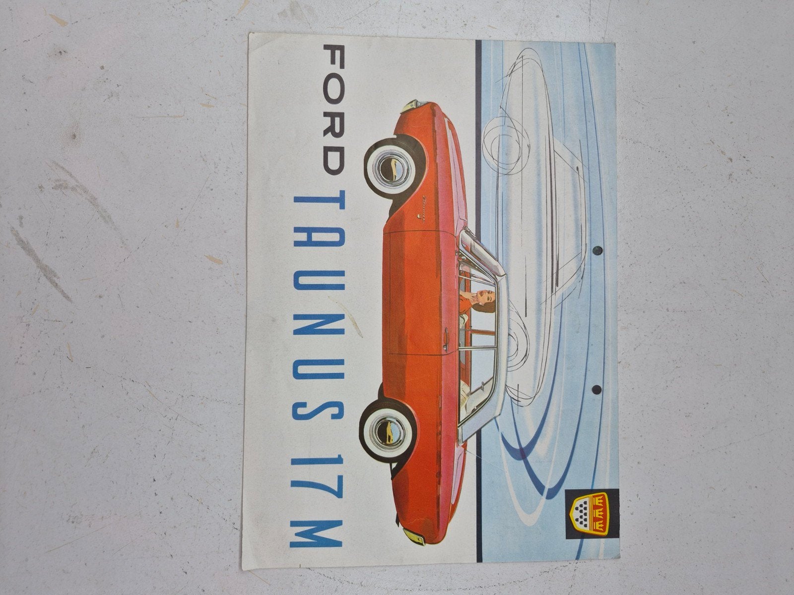 Ford Taunus 17M brochure - Origineel uit 1960, Ophalen of Verzenden, Zo goed als nieuw, Ford, Ford Motor Company