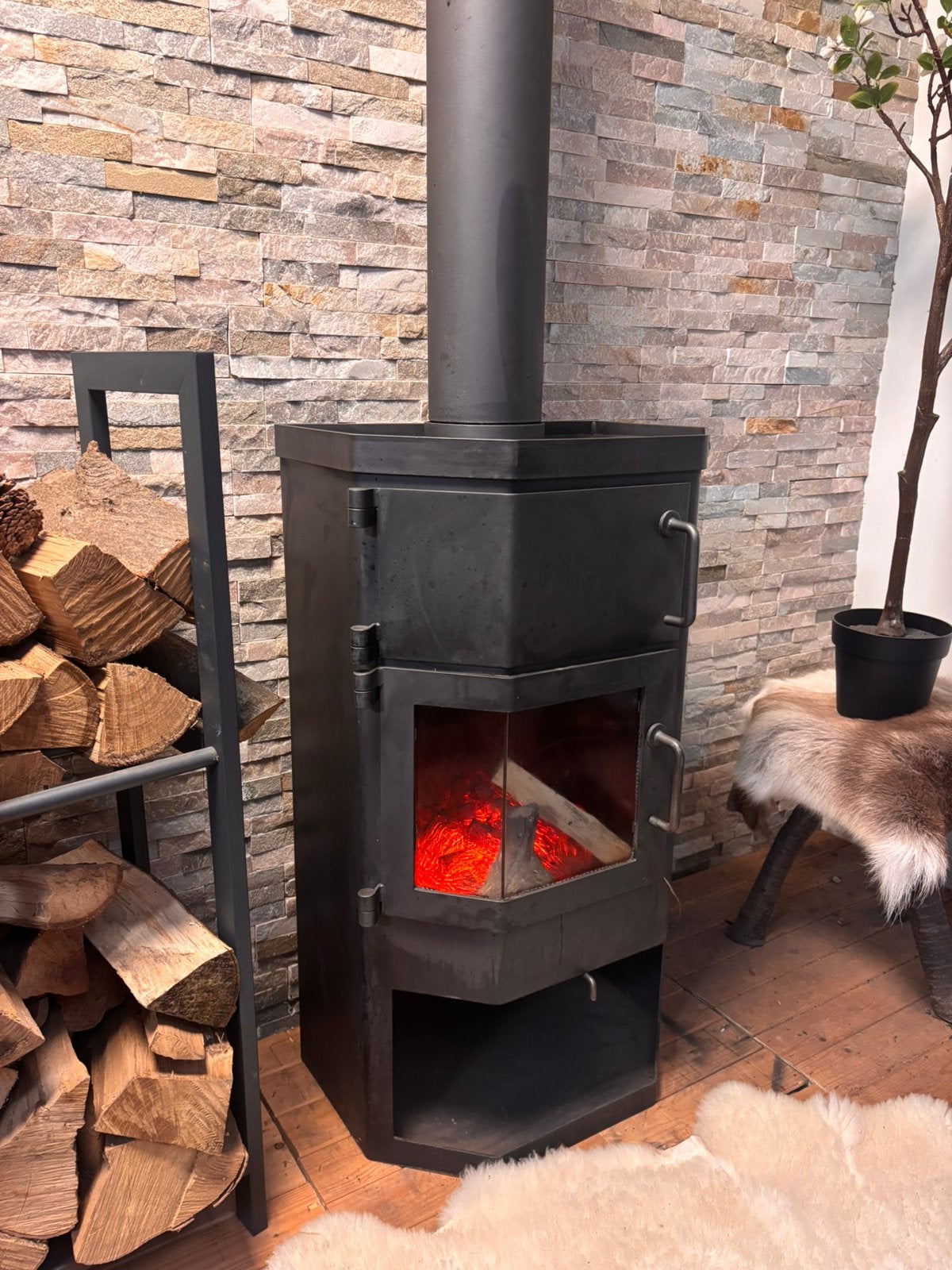 Dik Geurts houtkachel met oventje, Ophalen, Zo goed als nieuw, Hout, Houtkachel