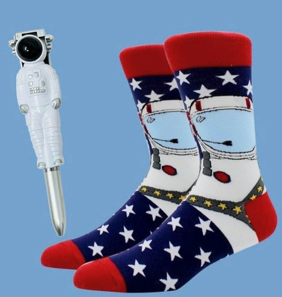 ASTRONAUT SOKKEN + ASTRONAUT (PEN), Ophalen of Verzenden, Nieuw, Overige maten, Overige kleuren