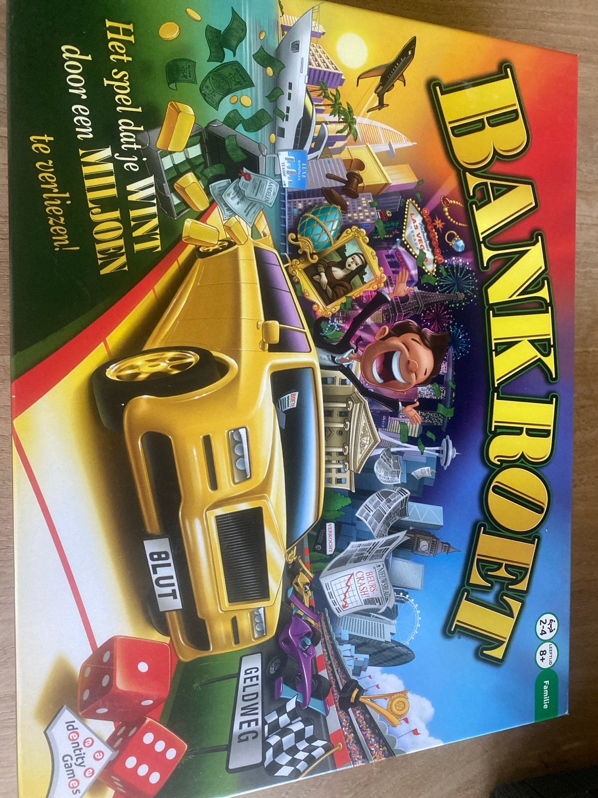 Bankroet Bordspel - Het spel dat je wint door te verliezen!, Drie of vier spelers, Ophalen of Verzenden, Gebruikt