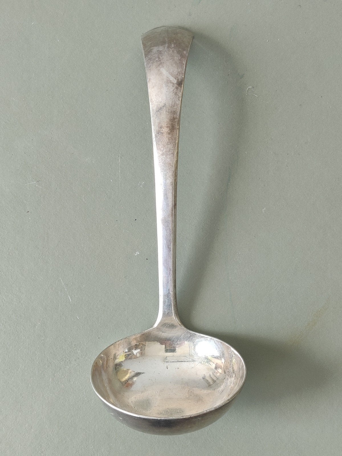 Antieke Gero zilveren soeplepel, model 90, Ophalen of Verzenden