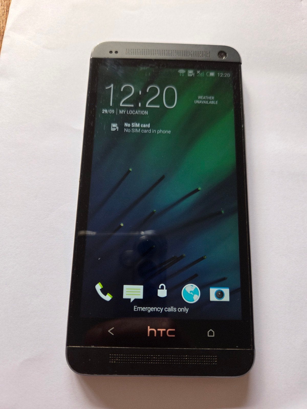 HTC One (M7) zwart smartphone, retro, Gebruikt, 3 tot 6 megapixel, Ophalen of Verzenden, Klassiek of Candybar