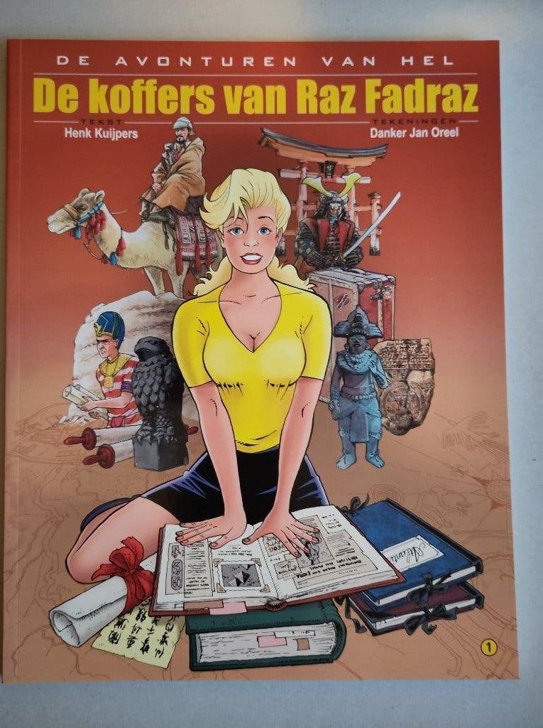 De avonturen van Hel deel 1 De koffers van Raz Fadraz, Eén stripboek, Ophalen of Verzenden, Zo goed als nieuw, Henk Kuijpers