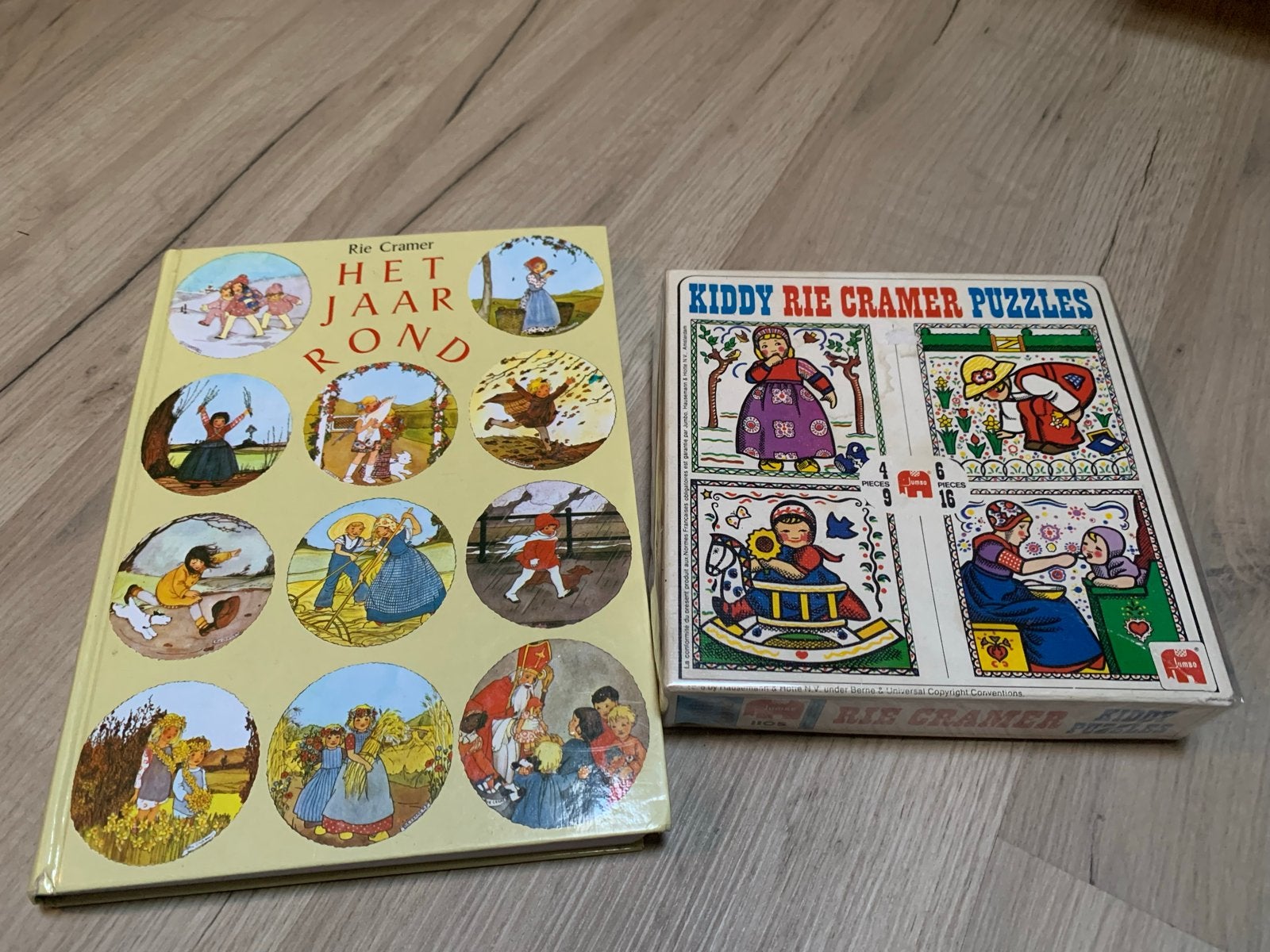 Rie Cramer: Het Jaar Rond boek & Kiddy Puzzels, Ophalen of Verzenden, Zo goed als nieuw, Sprookjes