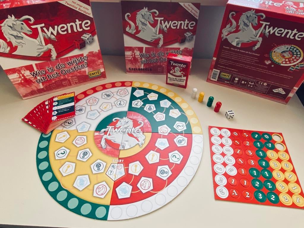 Twente bordspel. Wie is de wijste uit het oosten?, Drie of vier spelers, Ophalen of Verzenden, Nieuw
