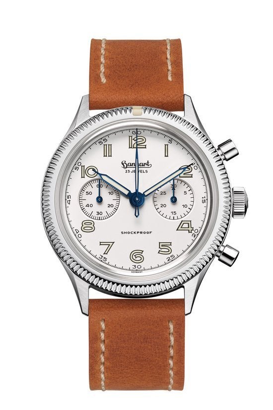 2026 Hanhart 417ES Moby Dick 42mm, Overige merken, Leer, Polshorloge, Nieuw